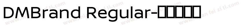 DMBrand Regular字体转换